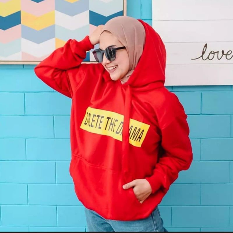 DELETE DRAMA HOODIE || SWEATER PRIA || HOODIE WANITA || SWEATER MURAH #DD