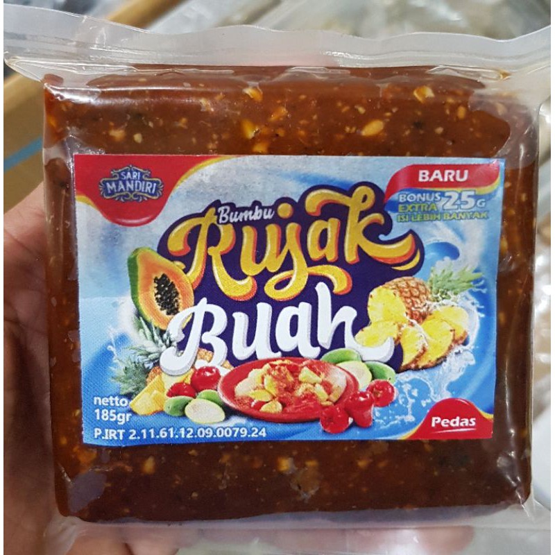 

SARI MANDIRI Bumbu Rujak Buah Pedas 185gr