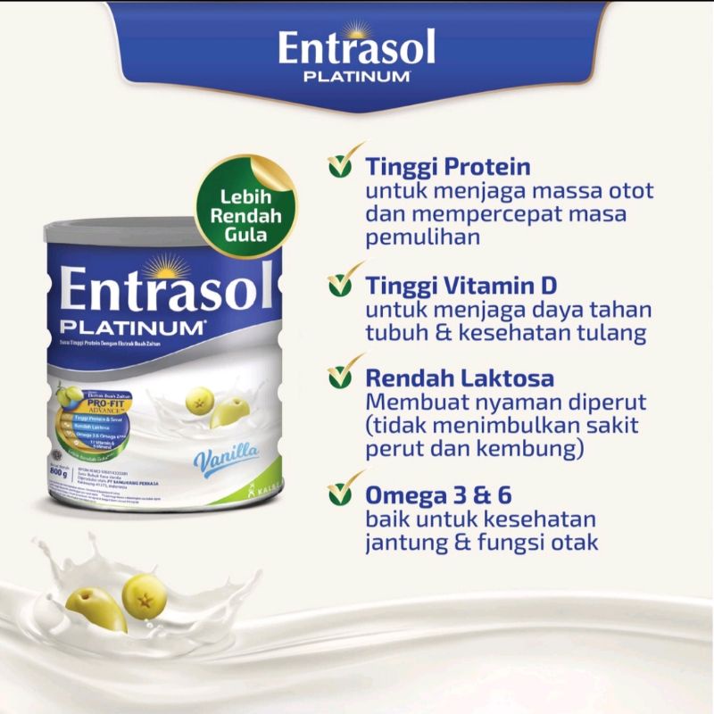 

ENTRASOL PLATINUM VANILA 800gr