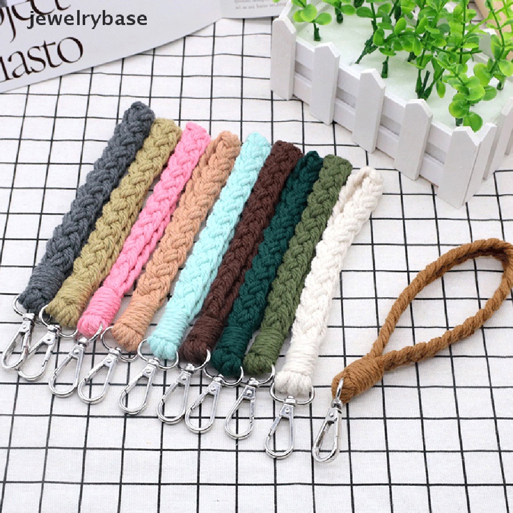 Gantungan Kunci Tali Kepang Macrame Hand woven Gaya Boho Untuk Guru