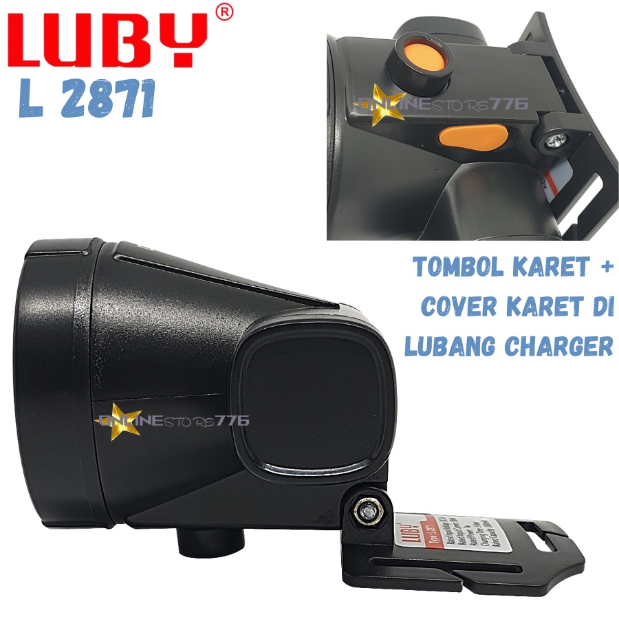 Headlamp - Senter Kepala LUBY 2871 / L2871 / L-2871 - Rechargeable