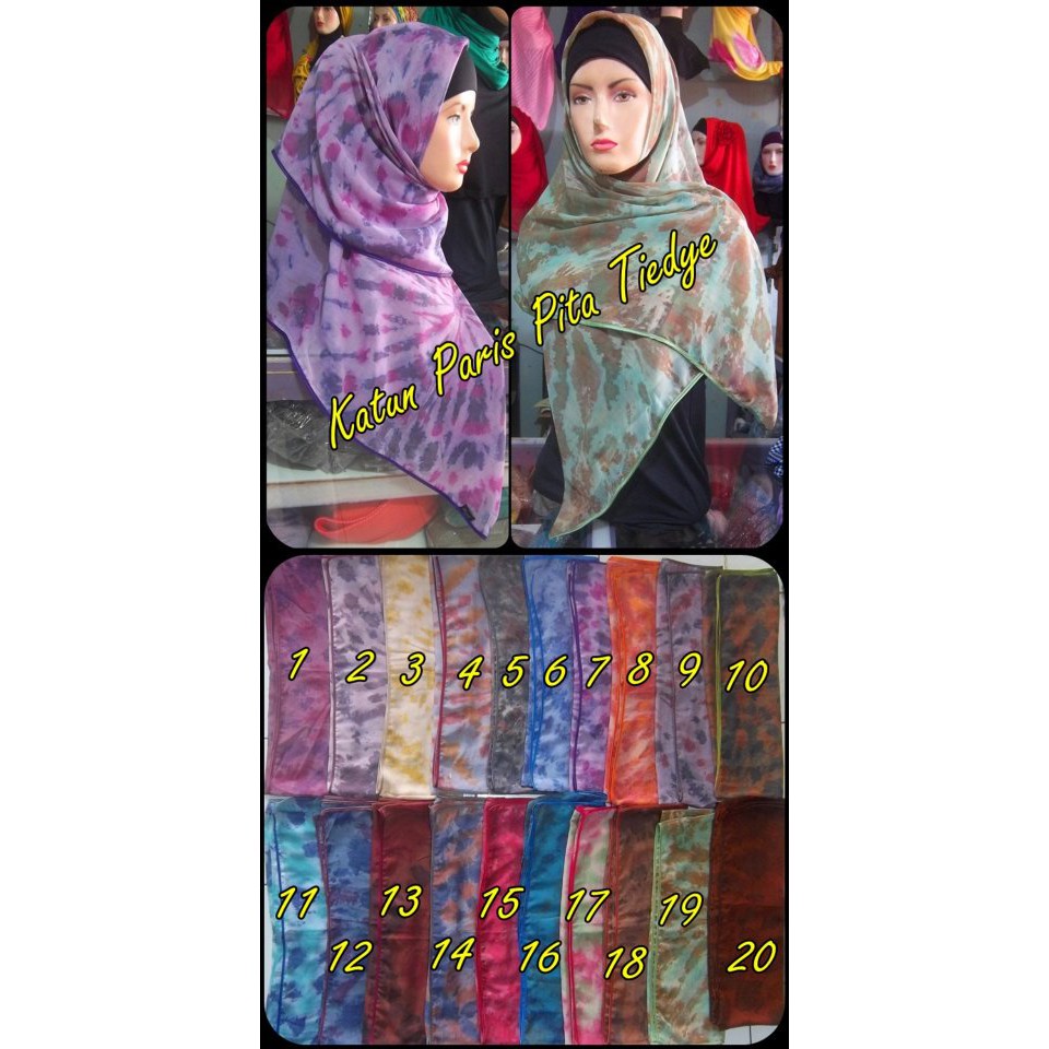 

Katun Paris Tiedye Pita Pinggir