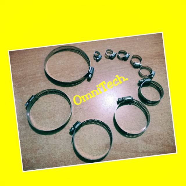 Klem Selang Hose Clamp Stainless Steel 1/2 Inch Inci