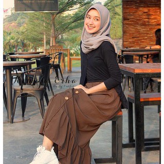 Alny Hijab - Rok Ruffle Skirt Wolfis