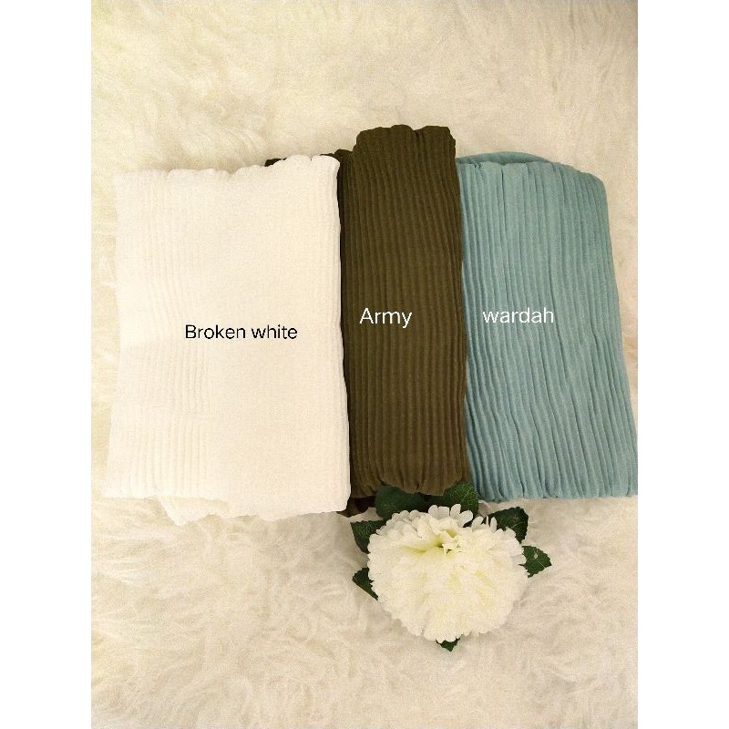 Pashmina Plisket Ceruty Babydoll 180x75cm / Pashmina plisket lidi ceruty-2