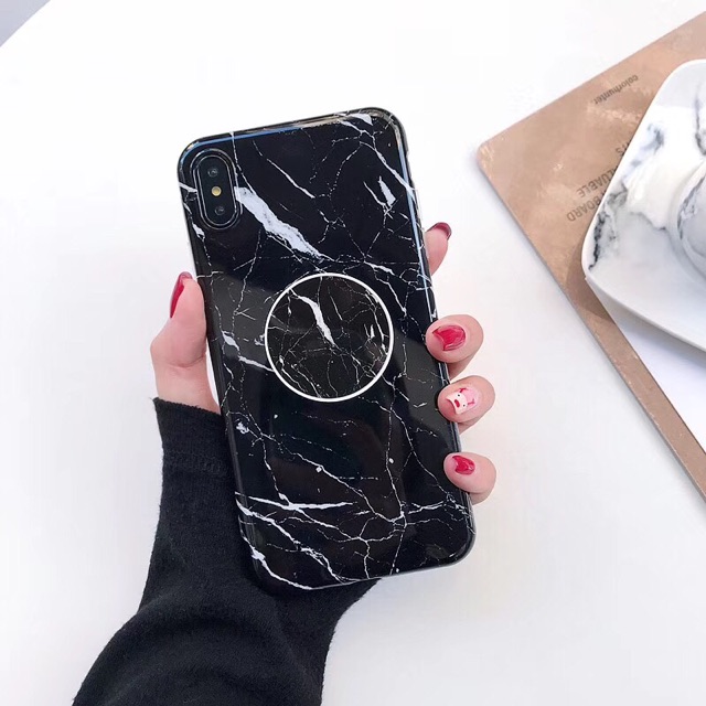 Marble Black Iphone 6 6s 6s+ 6+ 7 7+ 8 8+ X Xs Xr XsMAX Samsung S7 S7edge S8 + S9 Note 8 9 S10 S10e