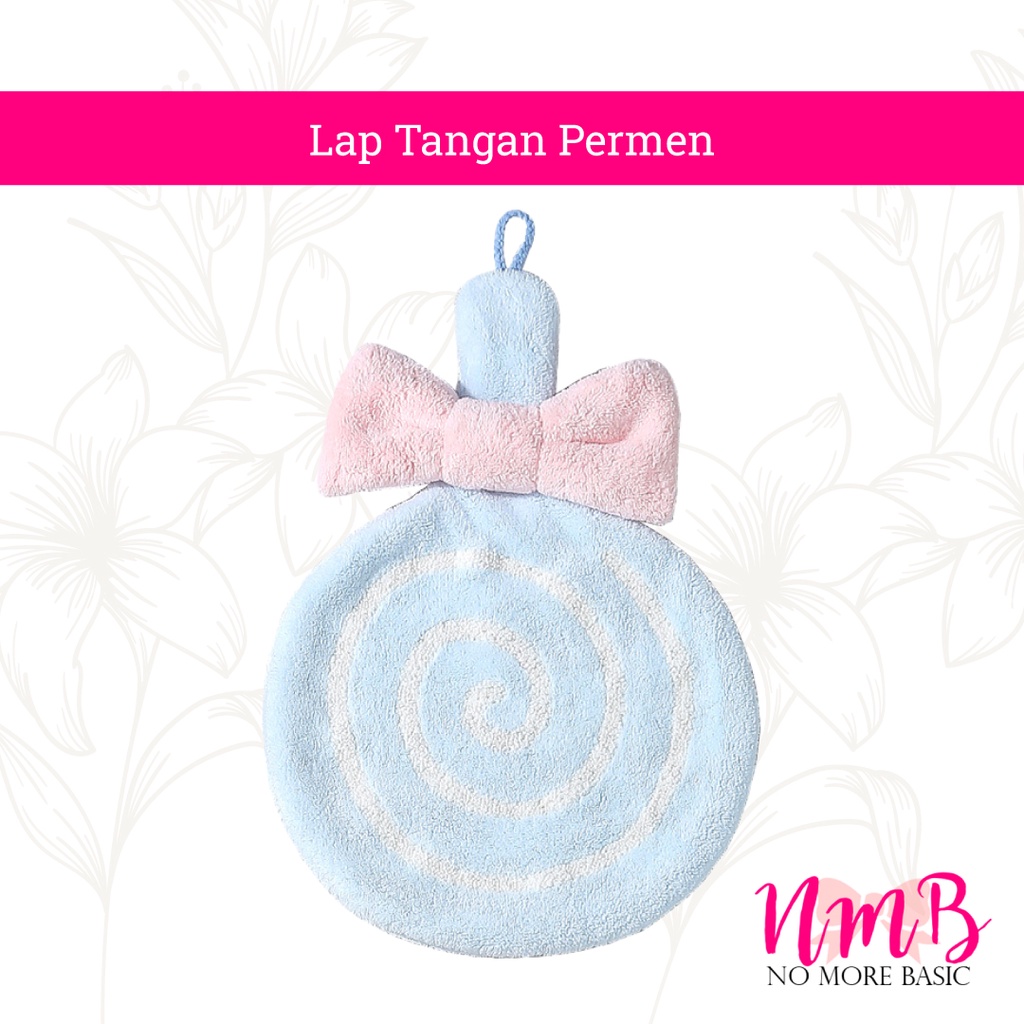 Lap Tangan Gantung Lolipop / Handuk Tangan Gantung Bentuk Permen / Handuk Anak / Hand Towel