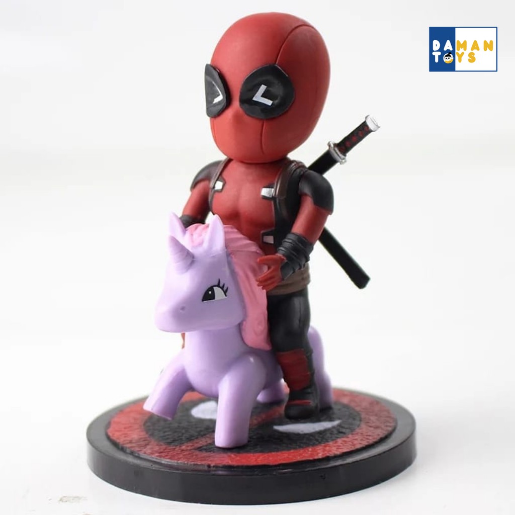 Action Figure Deadpool, Miniatur Pajangan, Pajangan dashboard mobil Superhero