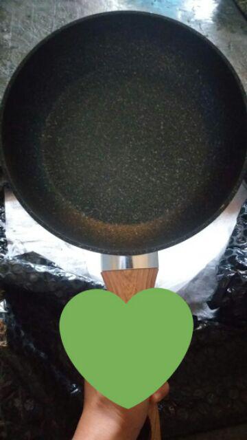 Frypan Frying Pan Saute Pan Teflon Penggorengan Marble Ceramic Anti Lengket 22 Cm Yoshikawa Classic