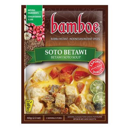 Bamboe Bumbu Soto Betawi Instant 65g - Halal