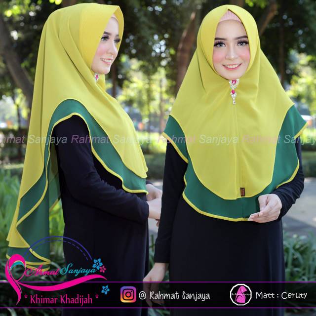 BIG SALE 10.10 HIJABKU / KHIMAR CERUTY BABYDOLL KOMBI By RAHMAT SANJAYA