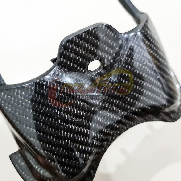 Cover Tutup Dek Tangki Bensin Bawah Jok Carbon Kevlar Parts Ori NMAX