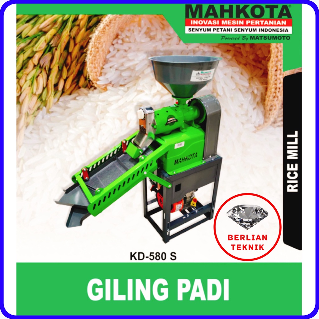 Gilingan Padi Serbaguna Mahkota KD 580 S