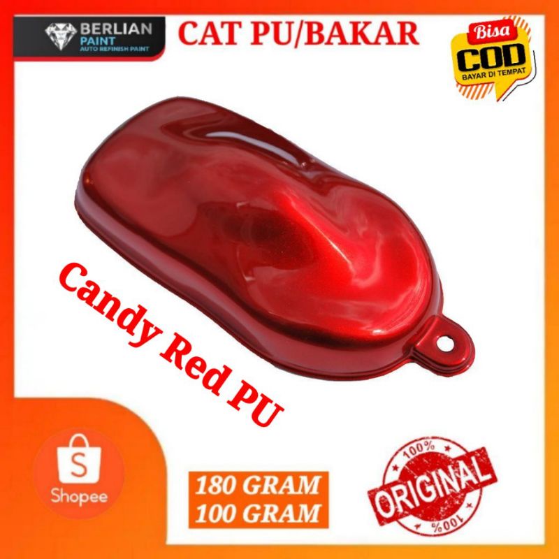 CAT CANDY RED PU. CAT MERAH CANDY BAKAR