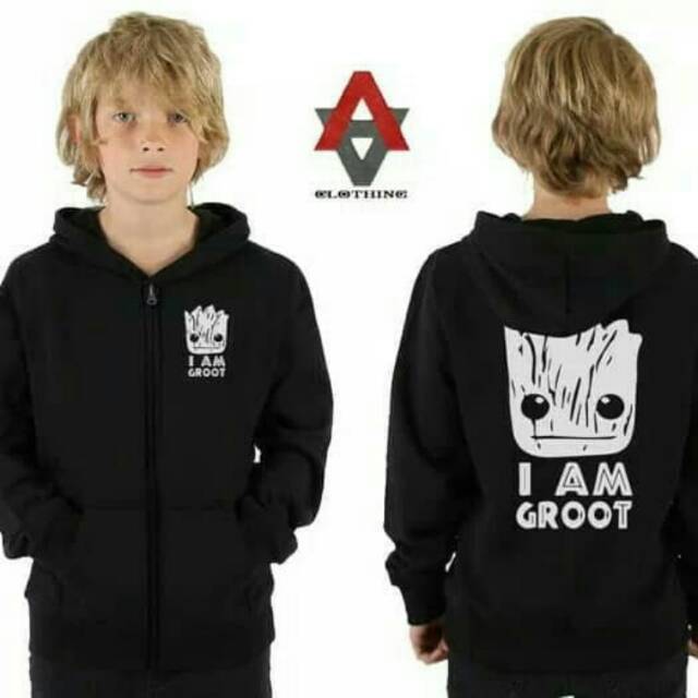 groot zip up hoodie