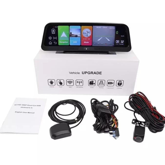 READY CAR DVR 4G with ADAS 2GB+32GB. Wifi GPS BT Android System 8.1, IPS 10"