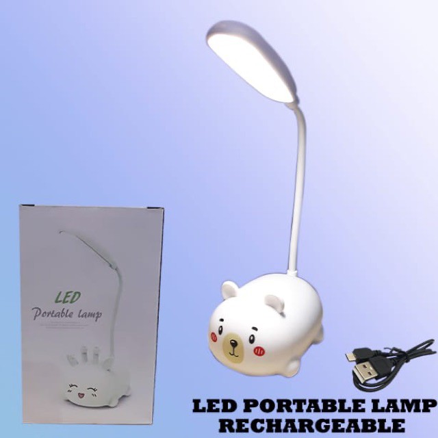 Trend-Lampu Meja / Lampu belajar Portable LED Mouse Rechargeable