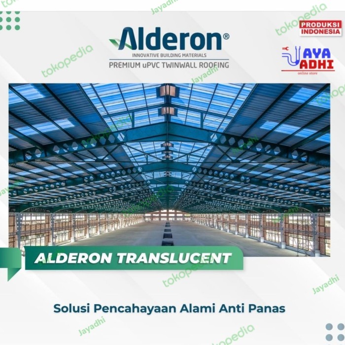 Atap uPVC Alderon Semi Transparan