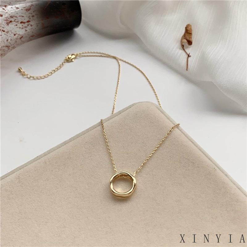 Xia.id Kalung Rantai Clavicle Desain Simple Aksesoris Wanita