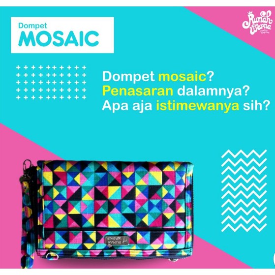 Dompet Mosaic Rumah Warna