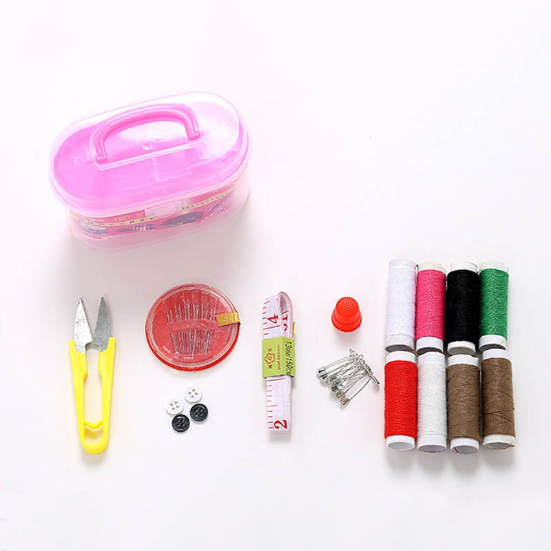 Jual Sewing box 1 set alat Jahit & benang warna lengkap Paket Benang dan Jarum Komplit | Shopee Indonesia