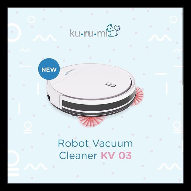NEW ROBOT VACUUM KURUMI KV03 VACUM CLEANERS MURAH