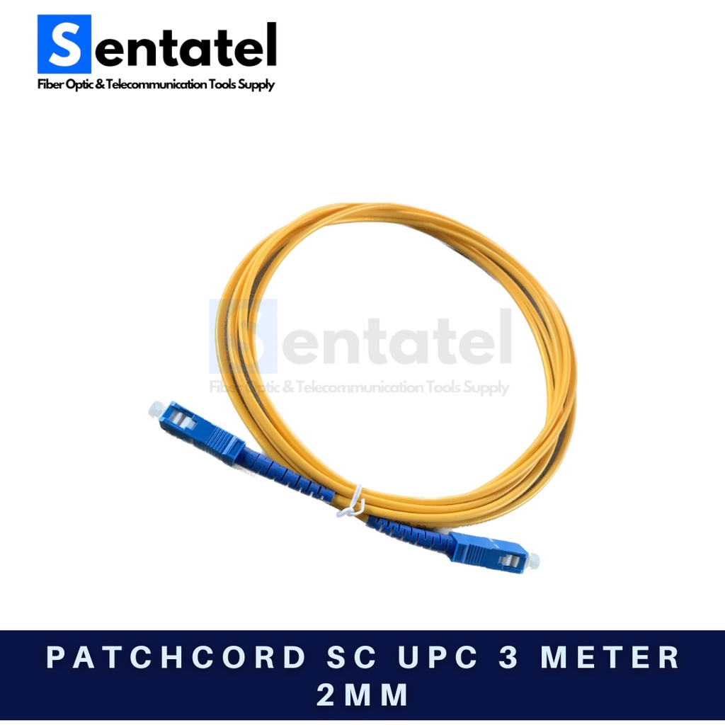 (3 METER) Patchcord SC UPC 3M 2mm Simplex