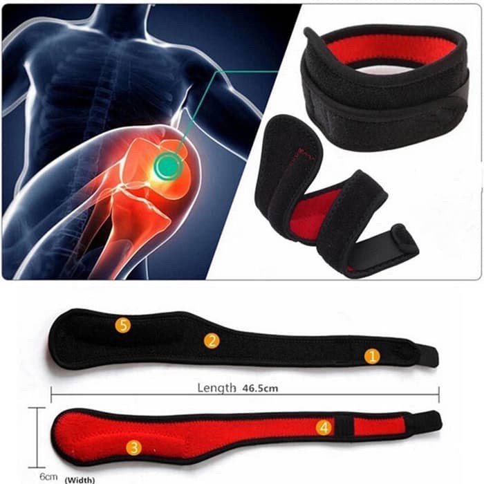 Deker Patela Tendon / Deker Lutut / Knee Support / Brace / Olahraga / Kesehatan / Bersepeda / Fitnes