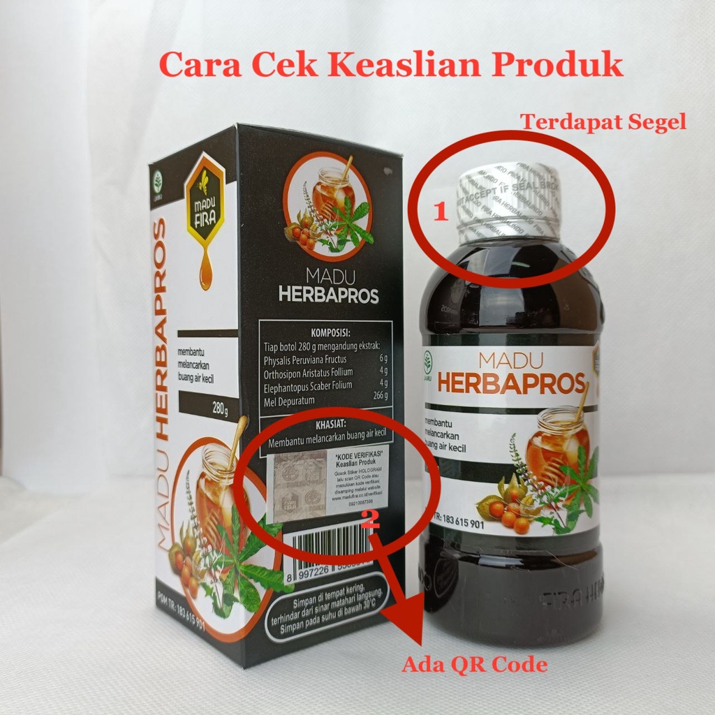 Madu Herbapros Obat Turun Berok Herba Pros Herbal Alami Prostat Melancarkan Buang Air Kecil Ampuh