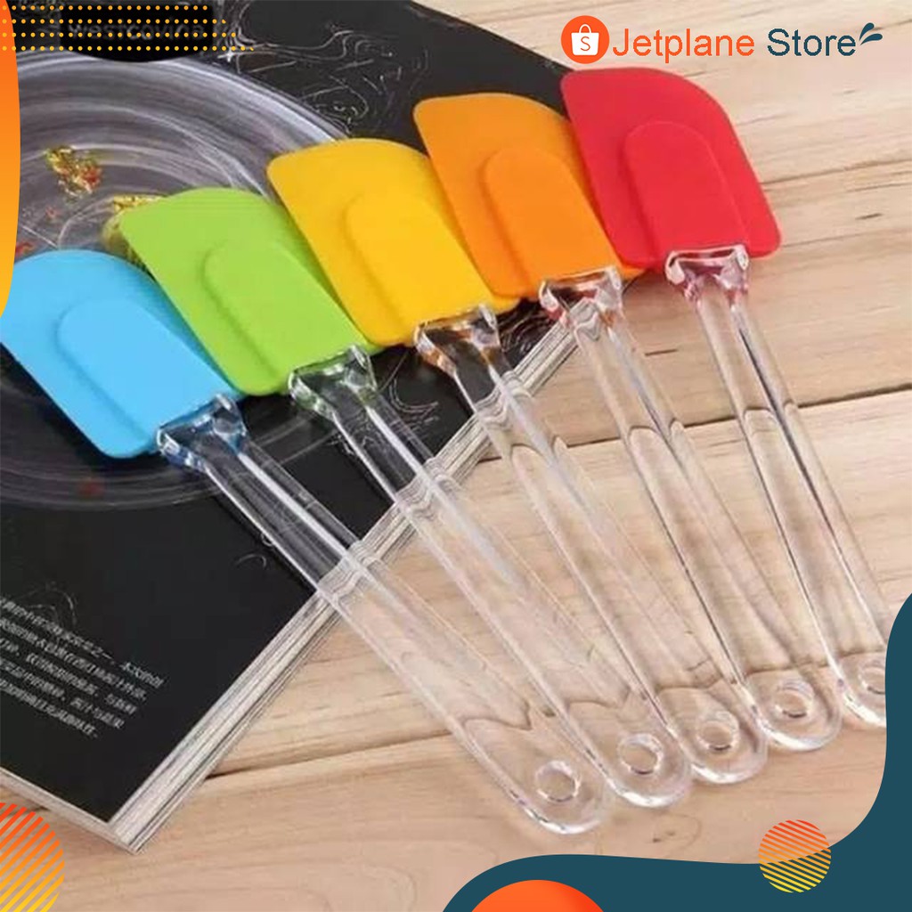 Spatula Kue Spatula Silikon Pengaduk Kue Adonan Anti Lengket