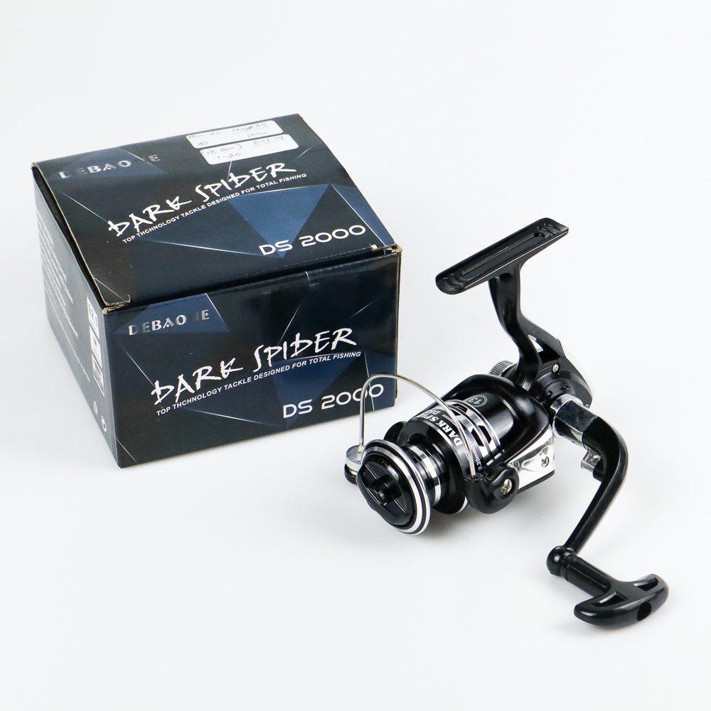 Debao Dark Spider DS2000 Spinning Reel Pancing 5.2:1 12+1 Ball Bearing - Black