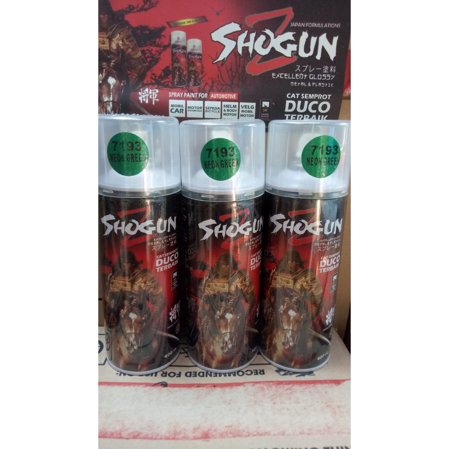 pilox pilox cat semprot duco shogunz neon green 7193 400cc hijau metalik