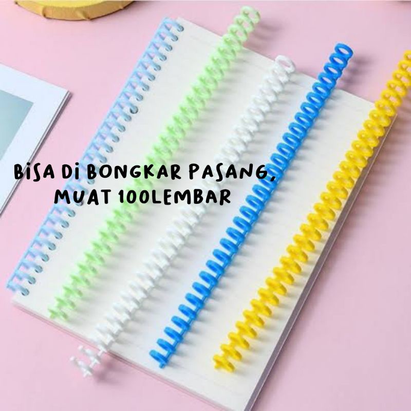 

serbagemes88 - (COD)Ring Binder Loose Leaf 30 Holes / A4/ B5/ A5 Spiral / alat tulis
