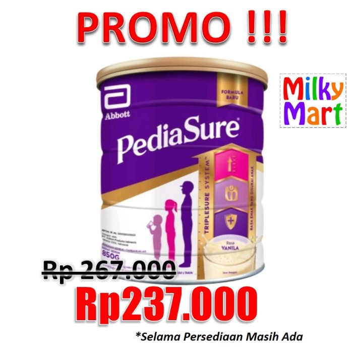

Pediasure Triplesure Vanila 850gr NEW