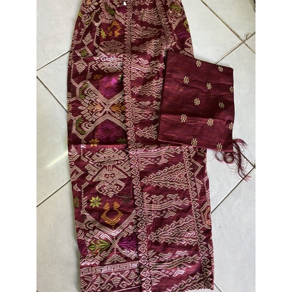 Kamen jadi bordir + selendang creative