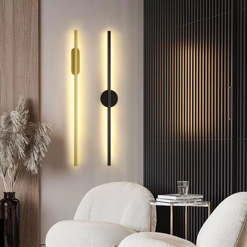 Lampu Dinding Hias Mewah Premium Matchstick Sconce Wall Lamp Black Gold