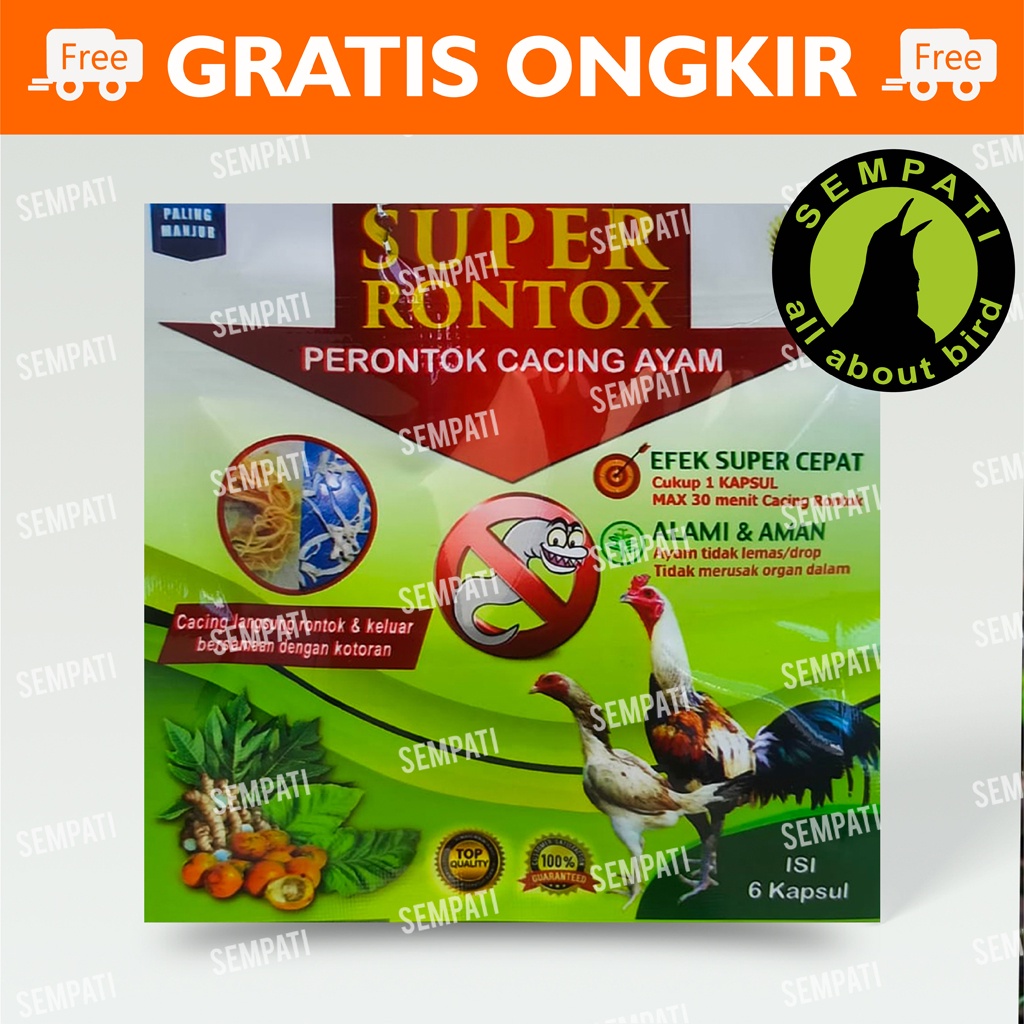 Jual Super Rontox Rontok Sn Obat Cacing Ayam Burung Unggas Merpati