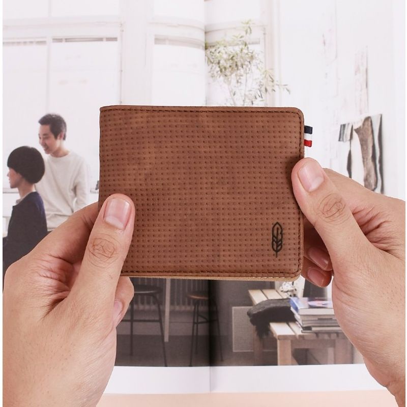 Dompet lipat kulit sintetis warning clothing