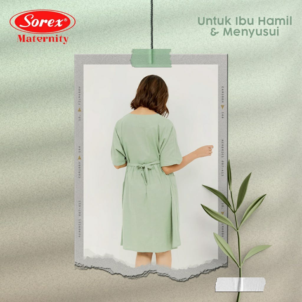 Sorex Dress Maternity Untuk Ibu Hamil / Baju Menyusui Katun Freesize JA 203 / JA 204