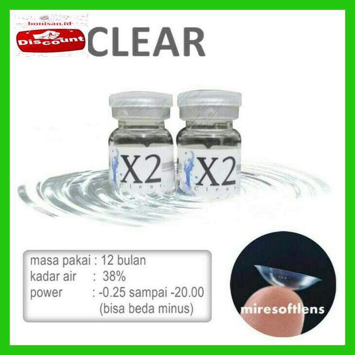 

T6Rgr670- Softlens X2 Clear Bening Tahunan Yearly Minus Tinggi Sampai -20.00 W4Wte5E-