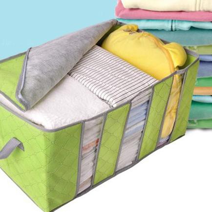 ☞ DODORY - HL0037 Box Storage Bamboo Organizer Tempat Penyimpanan Baju Import Murah ♜