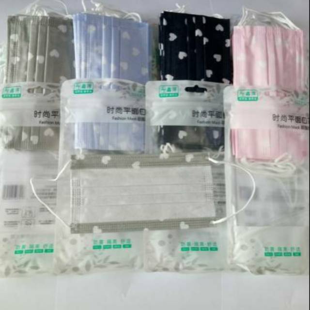 Masker Motif Karakter OPPA IDOL Fashion Masker mulut Tebal import High Quality isi 10pcs/pack