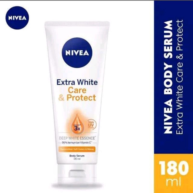 NIVEA EXTRA WHITE CARE & PROTECT BODY SERUM 180 ML / NIVEA BODY SERUM 180 ML / BODY LOTION NIVEA / H