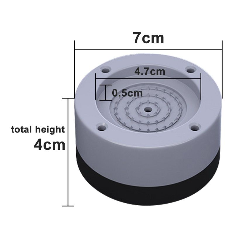 4PCS Alas Karet Kaki Mesin Cuci Anti Getar/Kulkas Anti Getaran Pads/Alas Pelindung Kaki Meja Anti Slip