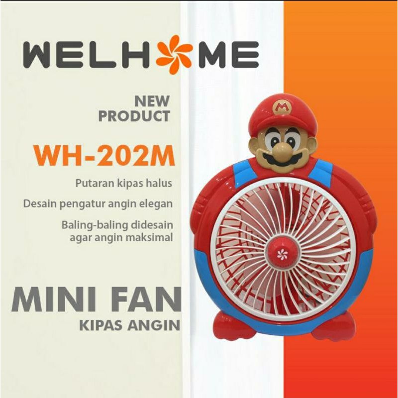 Kipas angin Motif Super Mario FAN 7 inch