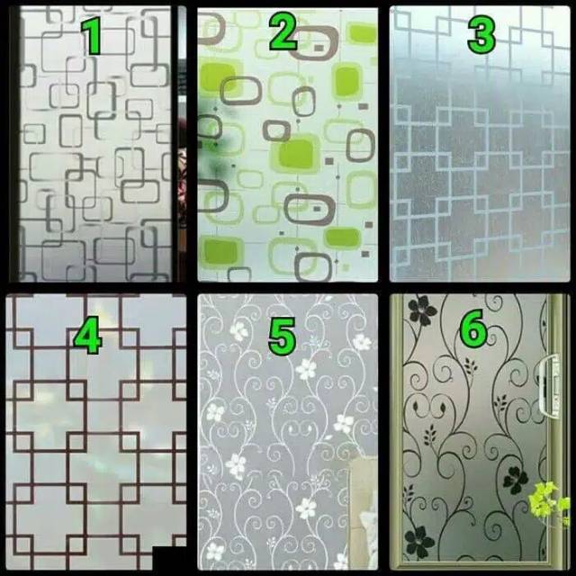 Termurah stiker kaca jendela/sticker kaca motif / pelapis jendela pintu rumah / motif penghias kaca