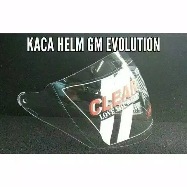 Kaca helm gm fighter,gm evolution,putih