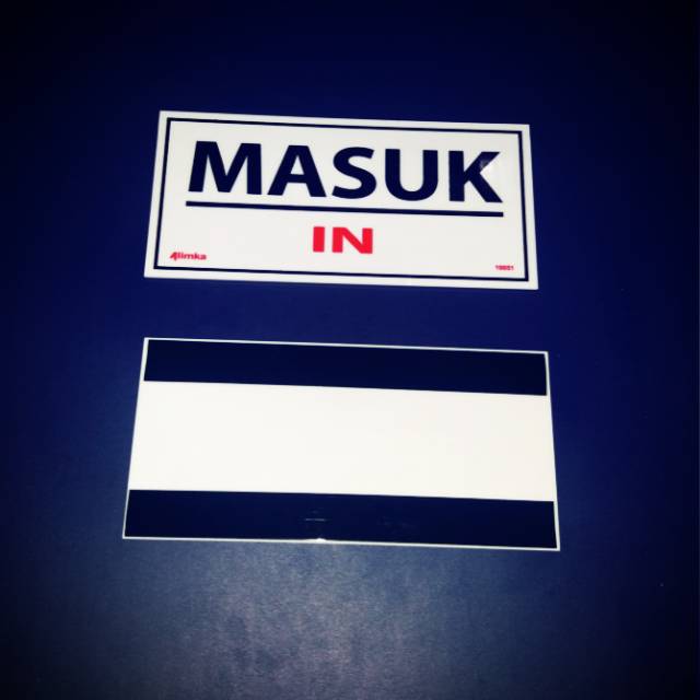 

Acrylic Organizer murah Akrilik sign label masuk/in 9,5x20