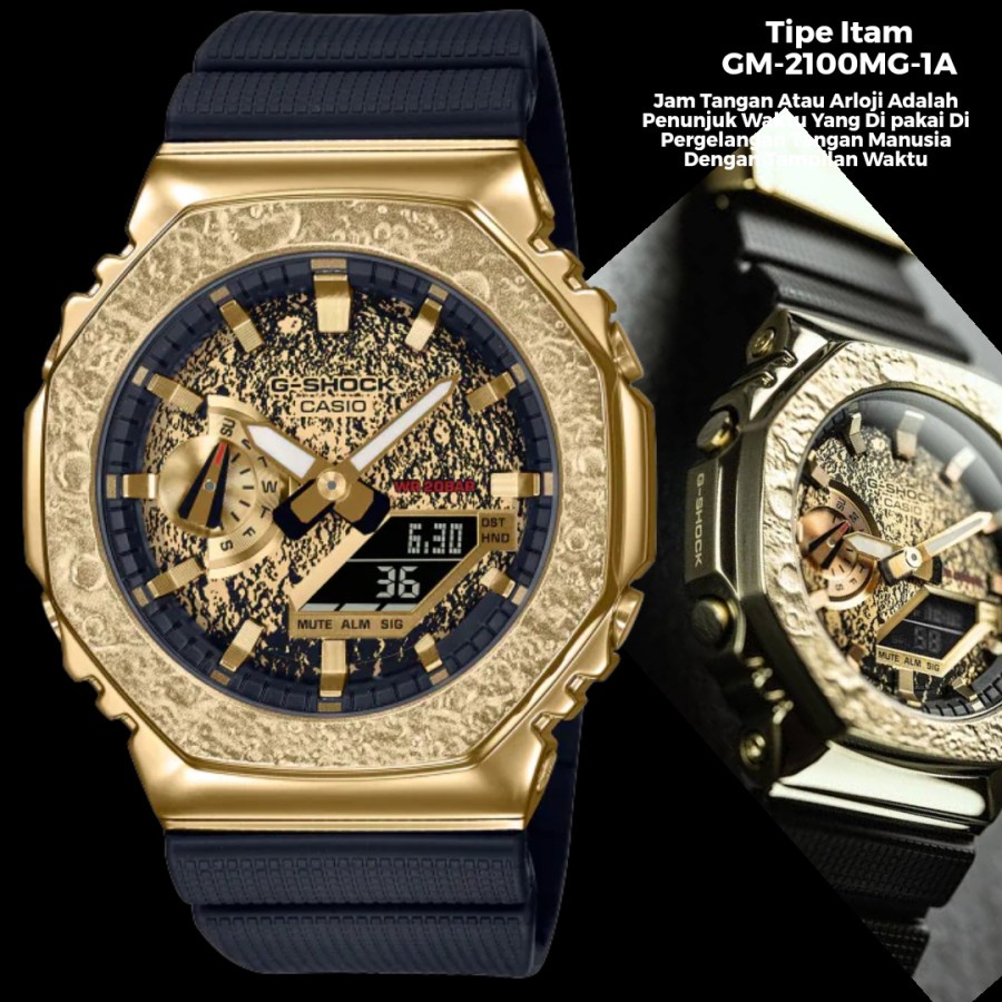 Diskon Jam Tangan Casio G-Shock Tipe GM-2100MG-1A Quartz Strap Rubber Jam Pria Exclusive Bayar ditem