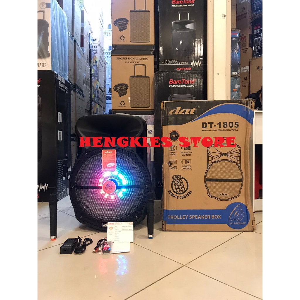 SPEAKER PORTABLE DAT DT 1805 18 INCH DAT DT1805 18INCH ORIGINAL